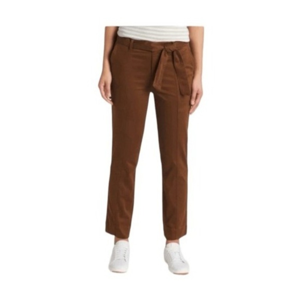Kut From The Kloth Reese Utility Pants Chocolate Brown High Rise Straight Leg Be